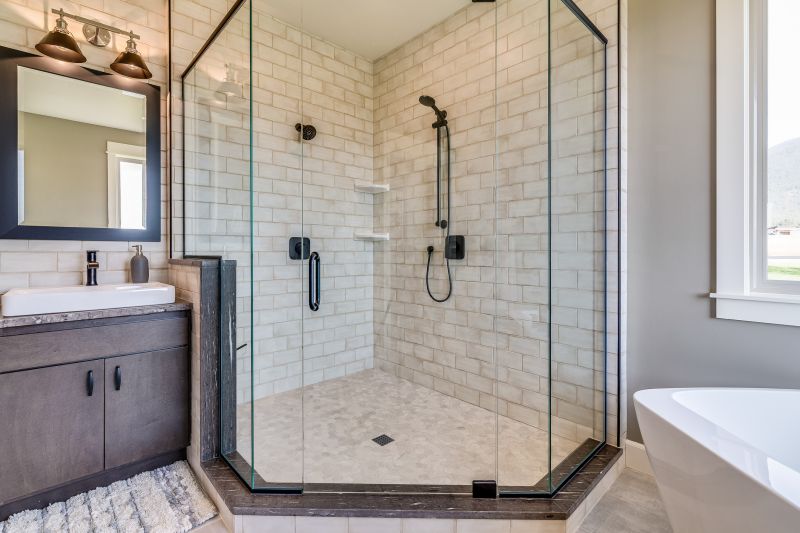 Modern Shower with Clear Glass